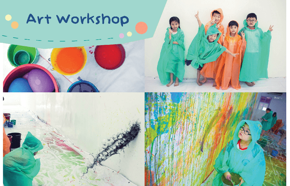 'Splash The Wall' Children’s Creative Art Workshop @ Wind Chime Florist, Kluang